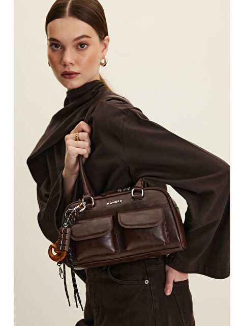 Manuka Cepli Retro Çanta Kahverengi - S000347441-19413