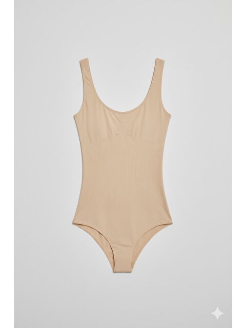 C&City C12018 Kalın Askılı Slip Korse Ten - S000222318-26407