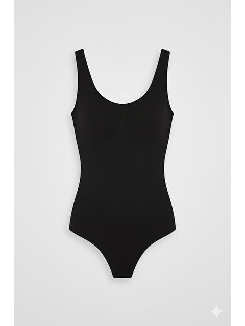 C&City C12018 Kalın Askılı Slip Korse Siyah - S000222318-19351