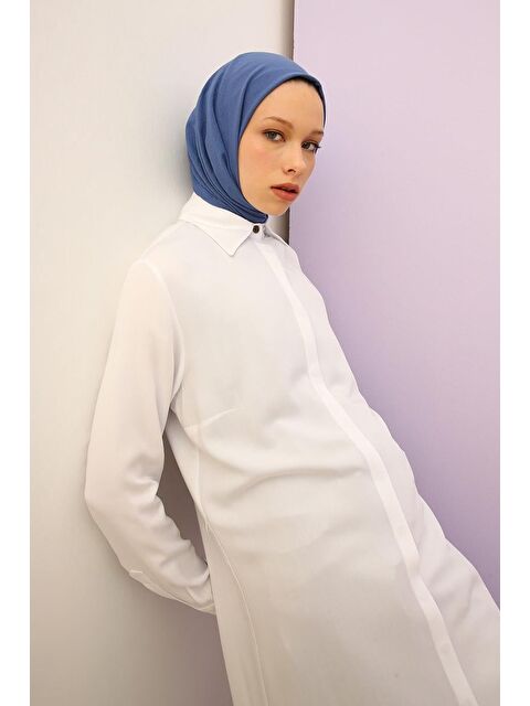 ALLDAY Beyaz Gizli Patlı Gömlek Tunik - S000019726-20063