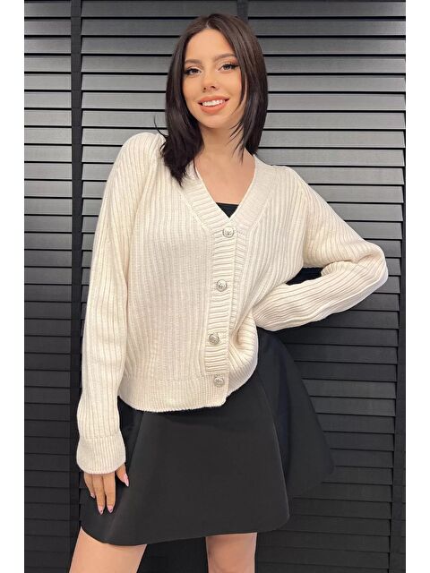 Gülseli Kadın Örme Triko Hırka - S000300345-19966