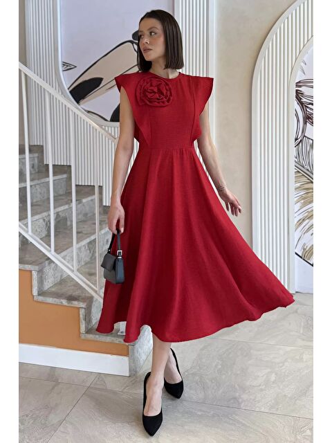 Gülseli Gül Detaylı Kadın Elbise - S000299505-20045