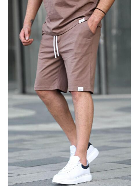 Madmext Kahverengi Basic Erkek Şort 6501 - S000016933-19413