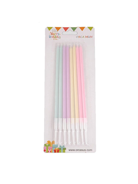 Le Mabelle Çok Renkli 8'li Makaron Mum - S000417175-23173