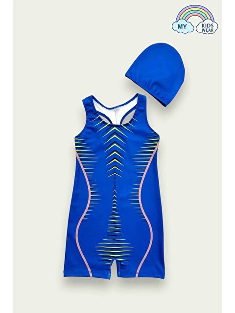 My Kids Wear Yüzücü Şortlu Kız Çocuk Mayo ( Boneli ) - S000403863-17234