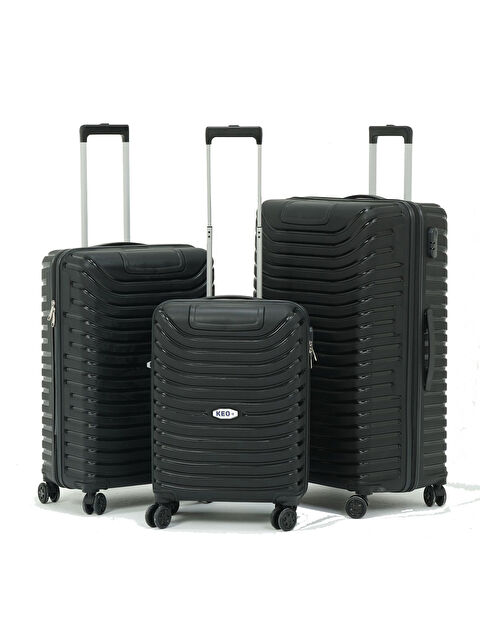 Keo Plus 3’lü Set Siyah PP Valiz - S000401201-19351
