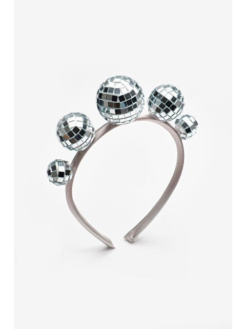 Le Mabelle Gümüş 5'li Disko Topu Figürlü Taç - S000390323-18105