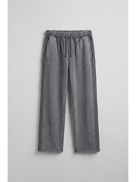 Abluka Online Erkek Baggy Fit Yıkamalı Jogger Pantolon Füme - S000491209-33408