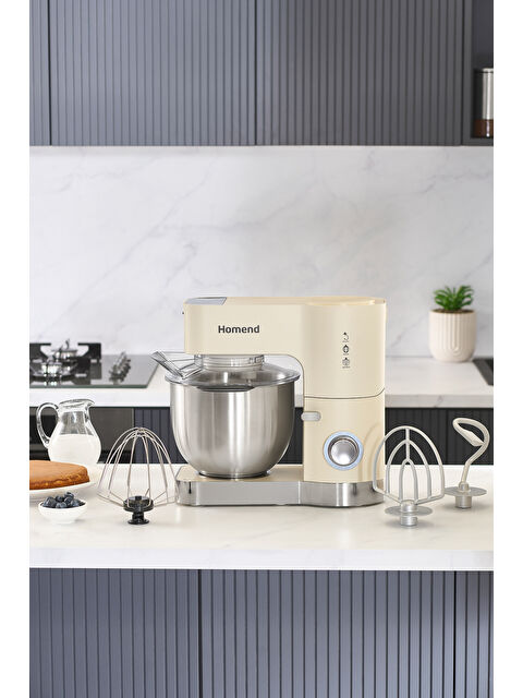 Homend Artfood 3025h Hamur Yoğurma Makinesi Krem 1200W 5,5L - S000384823-19966