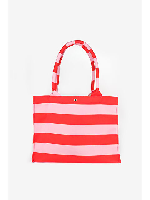 Le Mabelle Pembe Çizgili Kadın Plaj Çantası - S000385658-20024