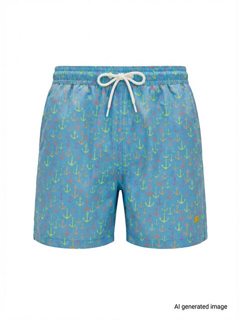 Bad Bear Anchor Erkek Mavi Mayoşort