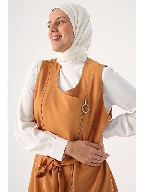 ALLDAY Hardal-Fermuarlı Kemerli Yelek - S000020008-20074