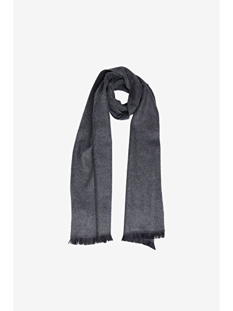 AC&Co / Altınyıldız Classics Erkek Gri Desensiz Sıcak Tutan Triko Atkı - S000353489-20600