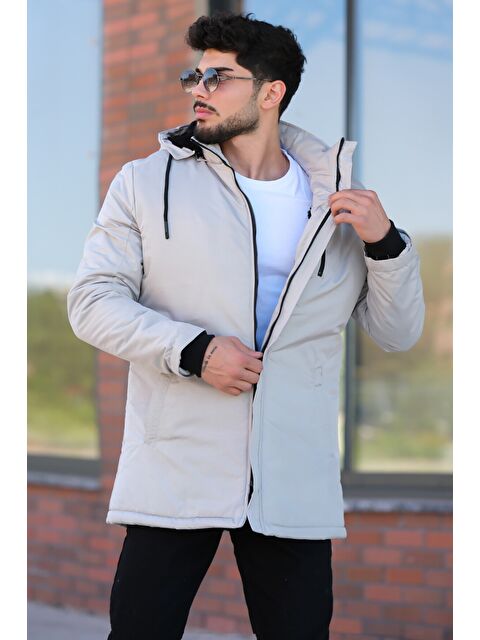 Stilkombin İçi Kürk Astarlı Su Geçirmez Erkek Mont - S000114281-25636