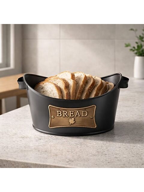 Evstyle Metal Kayık Ekmeklik - Siyah - S000424390-19351