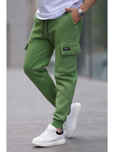 Madmext Yeşil Kargo Cep  Erkek Jogger Eşofman Altı 6526 - S000061253-18194