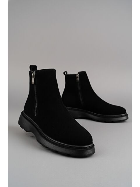 Muggo CHELSEY Hakiki Deri Çift Fermuarlı Erkek Kışlık Bot - S000458950-37421