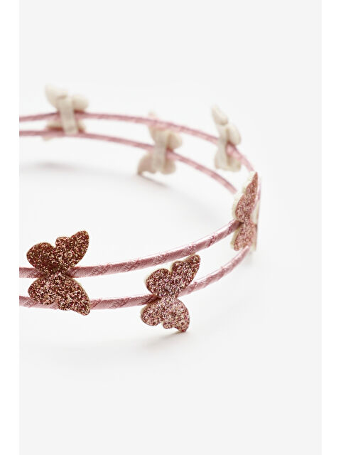 Le Mabelle Rose Minik Kelebekli Kız Çocuk Taç - S000371877-20028