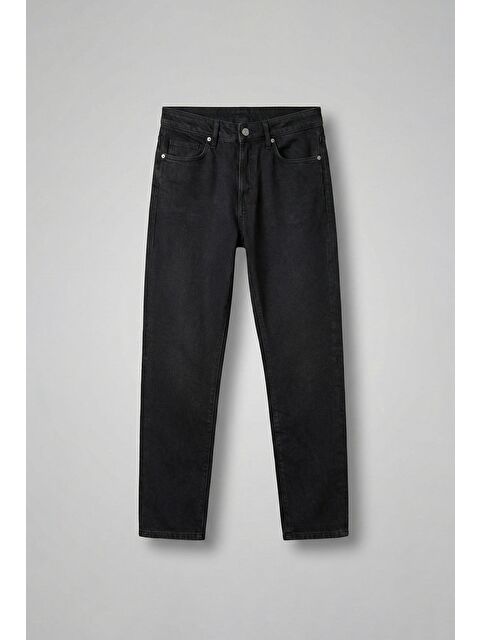 Abluka Online Erkek Boyfriend %100 Pamuk Jean Pantolon Siyah - S000481839-19351