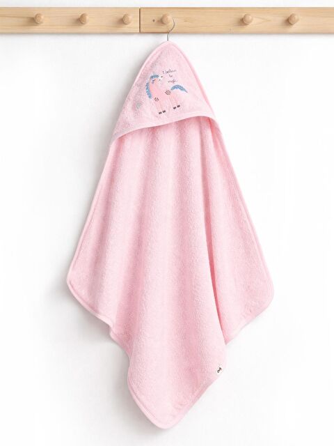 Civil Baby Nakışlı Havlu - Pembe Standart