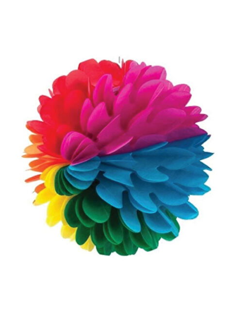 Le Mabelle Çok Renkli Yuvarlak Çiçek Parti Süsü - S000407681-23173