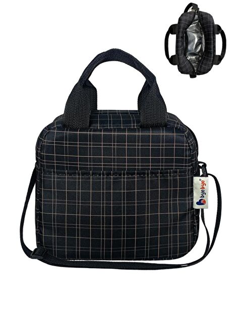 Stylo Çanta Bye Bye Lunch Omuz Askılı Beslenme Çantası ve Termos Yemek Taşıma Çantası - Siyah