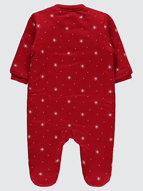 Civil Baby Noktalı Yıldız Empirme Patikli Uyku Tulumu - Kırmızı 6-9 Ay - S000287139-20045