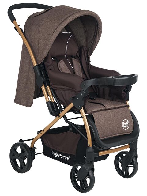Baby Force Bella Plus Çift Yönlü Bebek Arabası - Kahverengi Standart