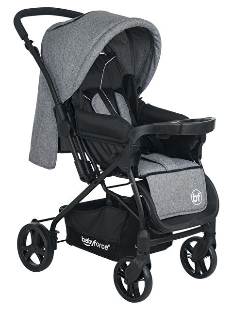 Baby Force Bella Plus Çift Yönlü Bebek Arabası - Gri Standart