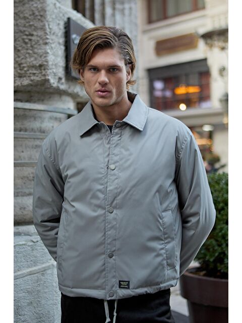 Danger Erkek Oversize Çıt Çıt Kapamalı Gri Mont Mont - S000341803-20600