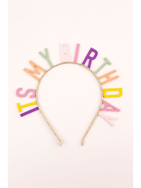 Le Mabelle Çok Renkli Its My Birthday Kız Çocuk Taç - S000383972-23173