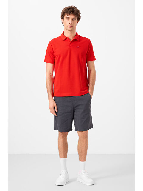 Tommylife Gri Standart Fit Dokuma Hafif Esnek Chino Erkek Şort - 81292 - S000378058-20600