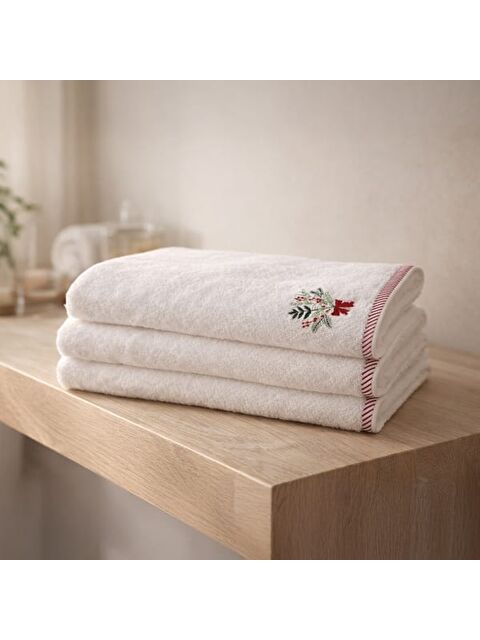 Evidea Soft Nova Yüz Havlusu - Ekru - 50x90 cm - S000475618-19965