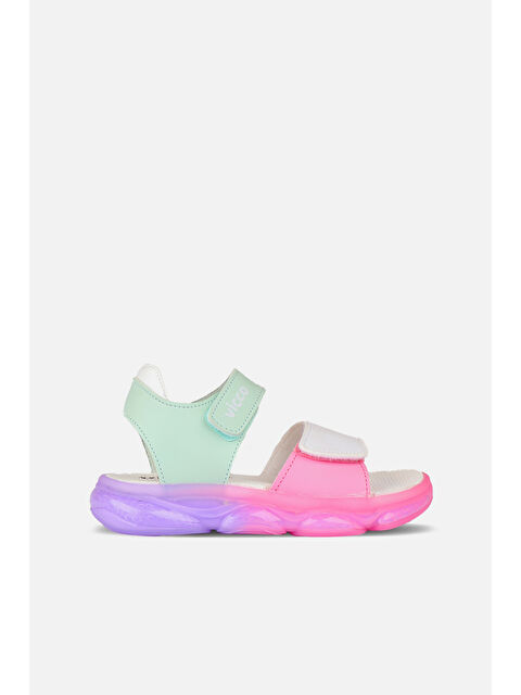 Vicco Laura Işıklı Kız Okul Öncesi Mint Yeşil/Beyaz Sandalet - S000276140-1180