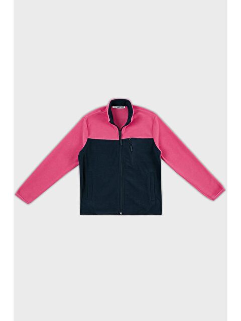 Lela Yumuşak Dokulu Fermuarlı Renk Bloklu Dik Yaka Cepli Polar 5905001 - S000000584-37268