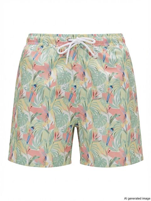 Bad Bear Parrot Erkek Beyaz Mayoşort