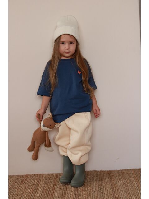 Oh La La Koala For Little Ones Yengeç Nakışlı Oversize T-Shirt