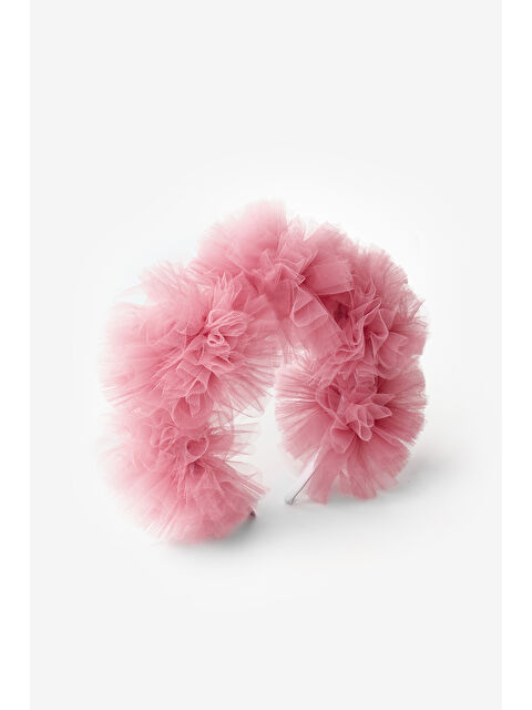 Le Mabelle Gülkurusu Tül Ponponlu Kız Çocuk Taç - S000371865-20028