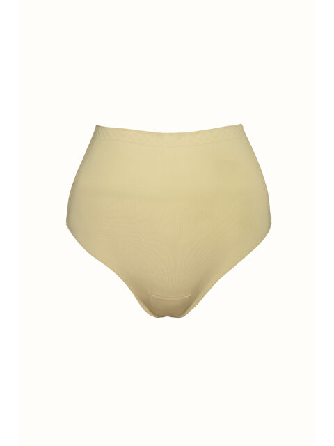 C&City Lazer Kesim Yüksek Bel Dikişsiz String C19206 Ten - S000222165-26407