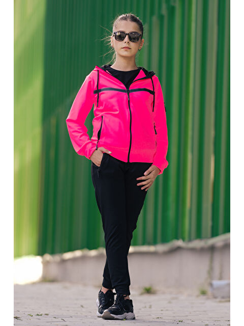 Pina Kids Unısex Dalgıç Kumaş Kapüşonlu Eşofman Takımı ESF 600 - S000369707-18686