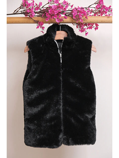 Pina Kids Kız Çocuk Fermuarlı Pelüş Yelek YLK.2533 - S000360658-19351