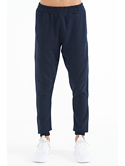 Tommylife İndigo Gizli Diz Cep Detaylı Standart Kalıp  Joger Eşofman Alt - 84958 - S000032269-23093
