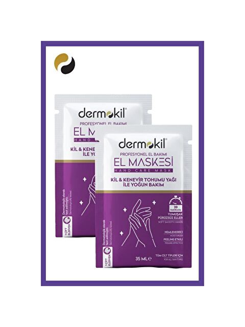 Dermokil Kil ve Kenevir Yağlı Peeling Etkili El Maskesi 35 ml 2 ' li Set - S000054870-37198