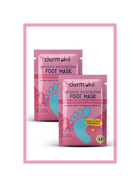 Dermokil Yoğun Nemlendirici Ayak Maskesi 30 ml 2 ' li Set - S000054871-37198