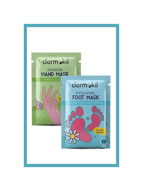 Dermokil Peeling Etkili  Ayak Maskesi 30 ml + Onarıcı El Maskesi 30 ml 2 ' li Set - S000054873-37198