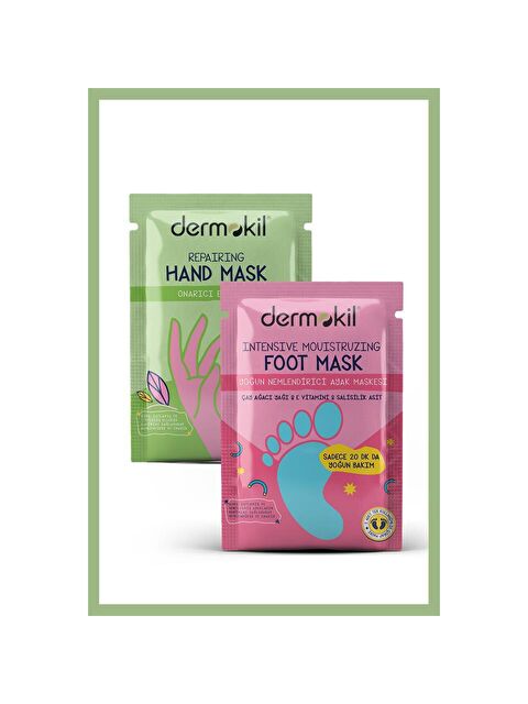 Dermokil Yoğun Nemlendirici Ayak Maskesi 30 ml + Onarıcı El Maskesi 30 ml 2 ' li Set - S000054876-37198