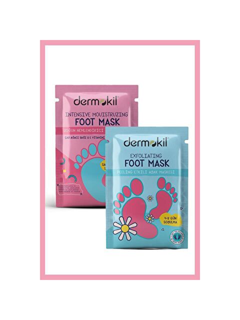 Dermokil Peeling Etkili  Ayak Maskesi 30 ml + Yoğun Nemlendirici Ayak Maskesi 30 ml 2 ' li Set - S000054878-37198