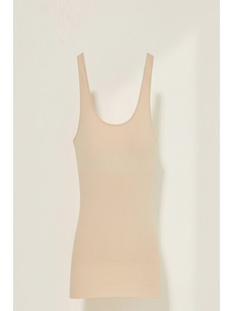 C&City C15010 Kalın Askılı Atlet Korse Ten - S000222319-26407