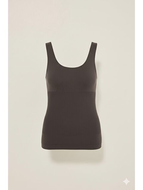 C&City C15010 Kalın Askılı Atlet Korse Antrasit - S000222319-29666