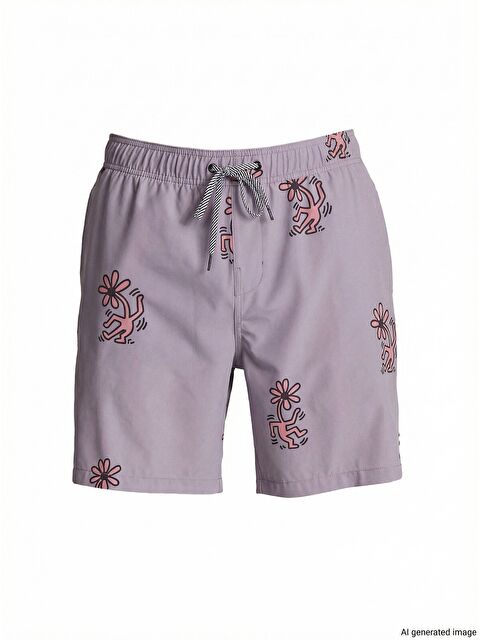 Billabong Flower Dance Layback Erkek Gri Volley Short